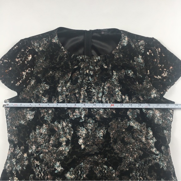 Elie Tahari short sleeve sequin blouse size medium - Picture 5 of 10